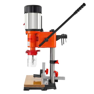 Benchtop Mortise Machine, 370W, 1725 RPM Woodworking Mortising Machine, with 1/4-Inch 3/8-Inch 1/2-Inch Workbench - 1725 RPM
