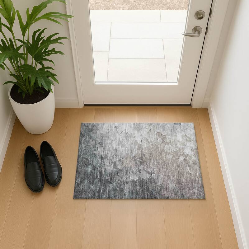 Premium Washable Super Soft Modern Current Mayfield Rug - Taupe - 1'8" x 2'6"