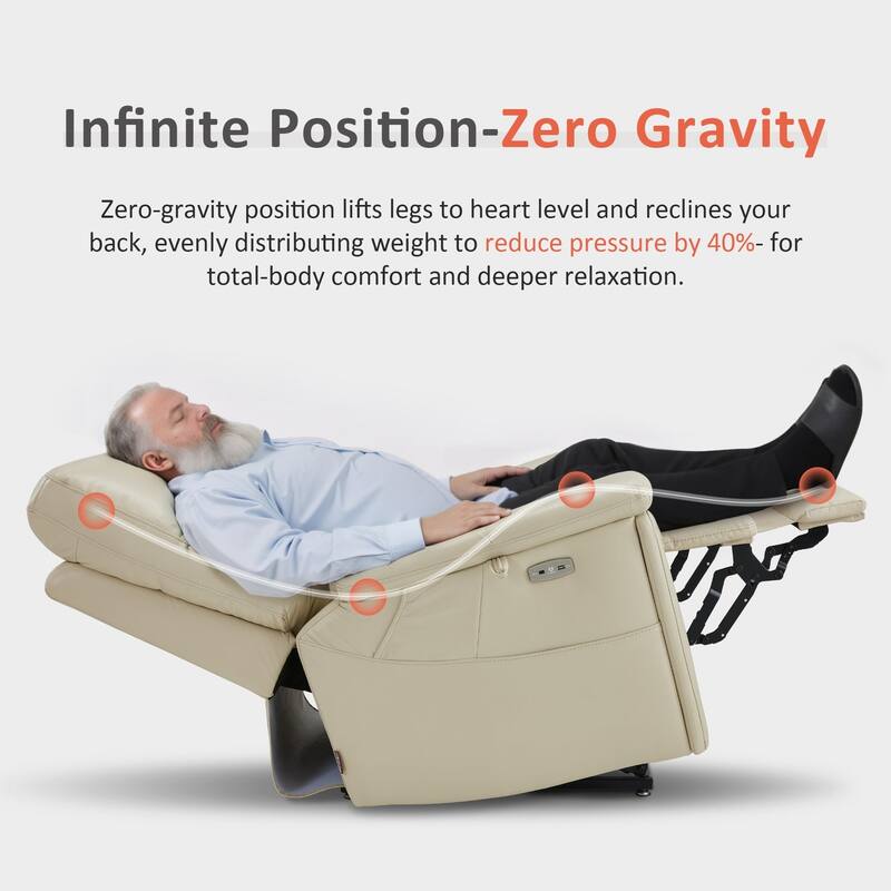 MCombo Heavy Duty Lift Chair for Elderly, Extra Wide Dual Motor Power Lift Recliner 450lbs