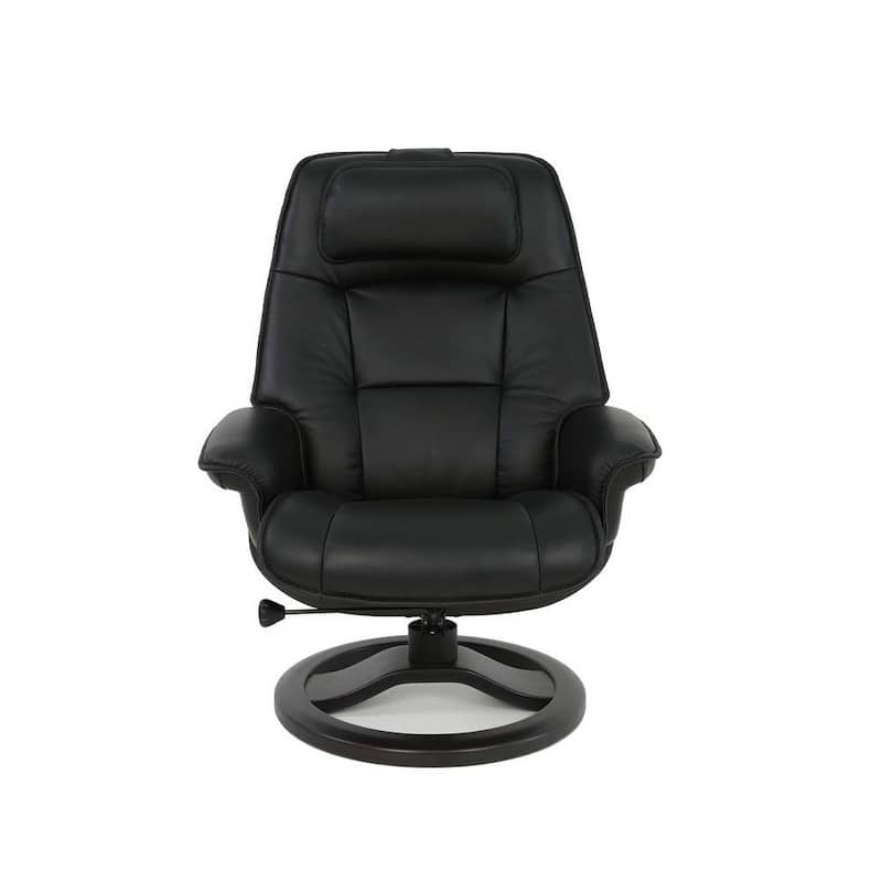 Fjords Admiral R Leather Recliner and Ottoman
