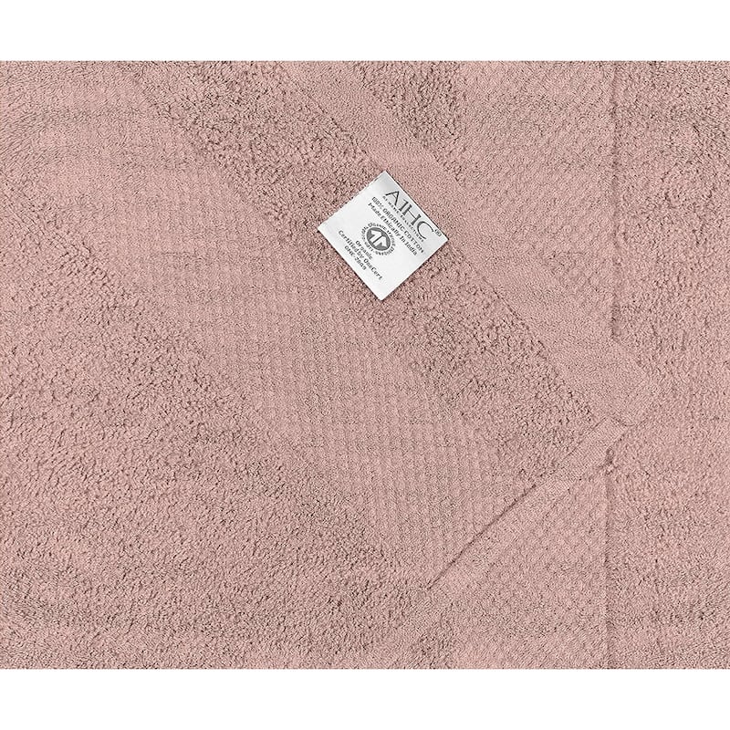 Delara Organic Cotton Feather Touch Hand Towel, Quick Dry, 650 GSM , Pack of 4, 20"X30"