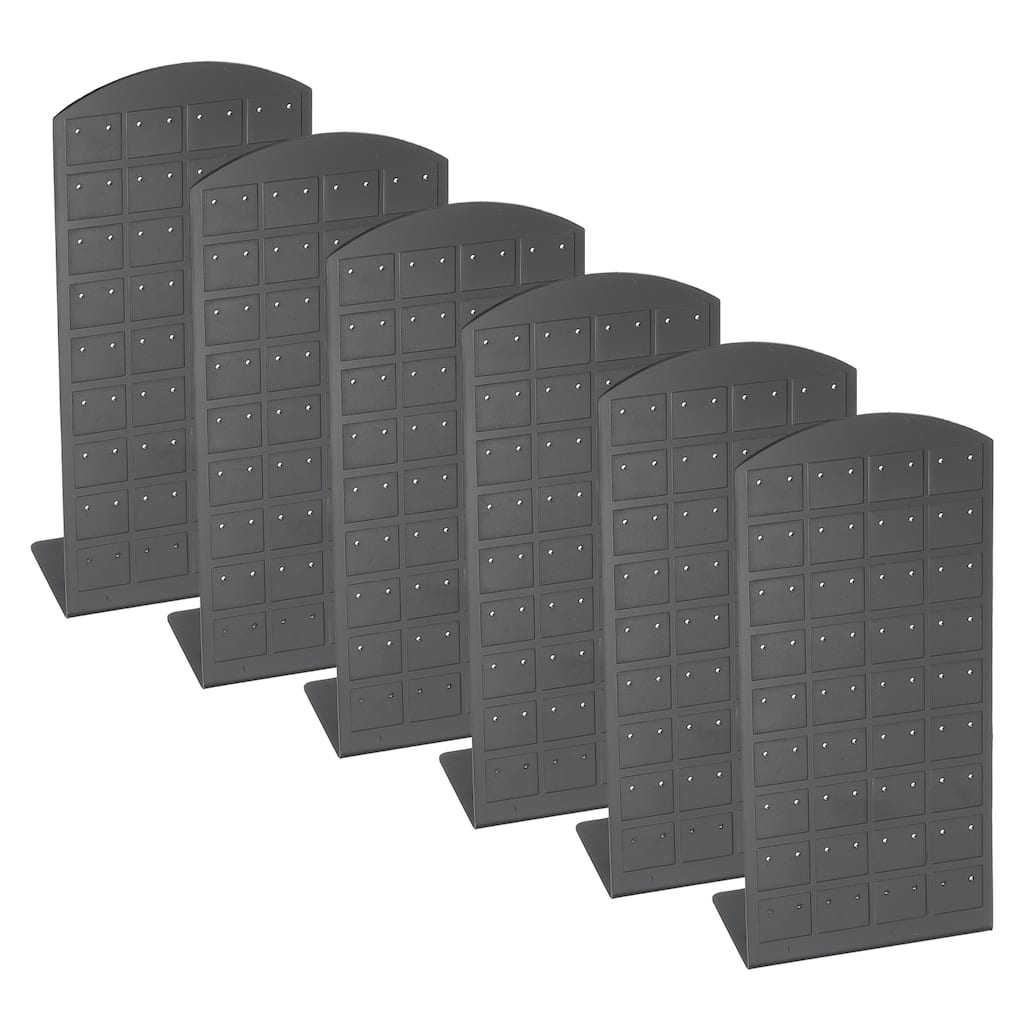 6pcs Earring Display Stand,Acrylic Earring Holder 72 Hole L Rack