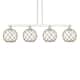 Option Polished Nickel / Clear with Brown Rope