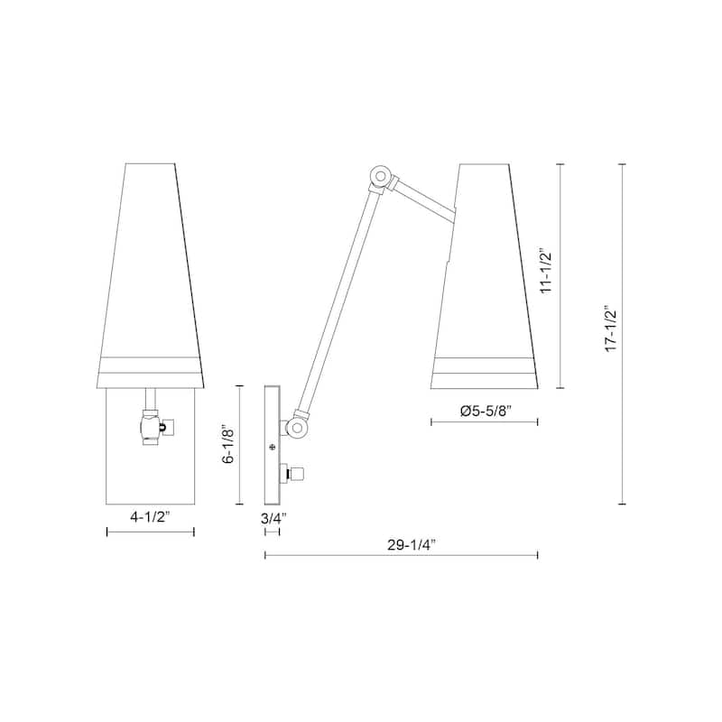 Alora Lighting WV342105 Brickell 12" Tall Wall Sconce