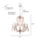 preview thumbnail 25 of 30, Bella Depot 5-Light Vintage Distressed Wood Pendant Light, Retro French Country Chandelier