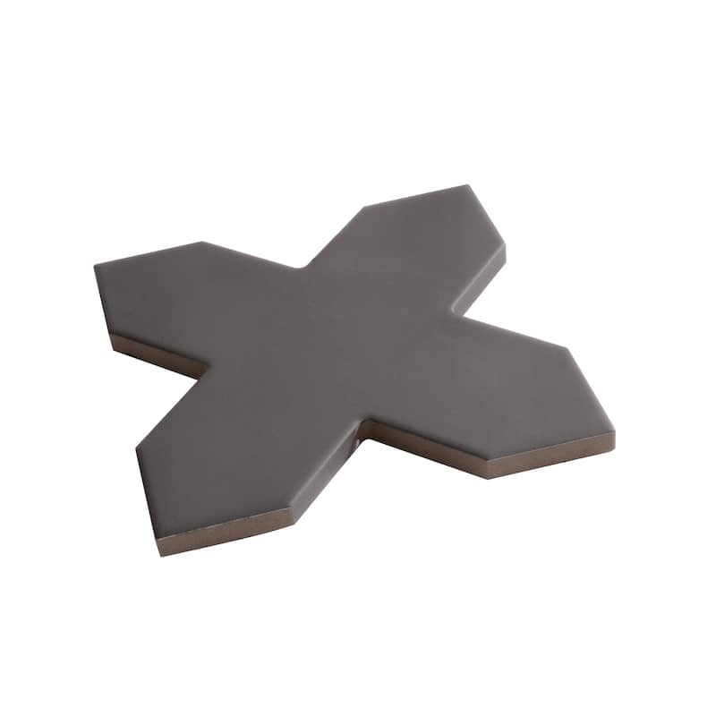 Seville 7" Star with 5" Cross Matte Porcelain Wall and Floor Tile (10.62 sq ft/case) - 68 Pack
