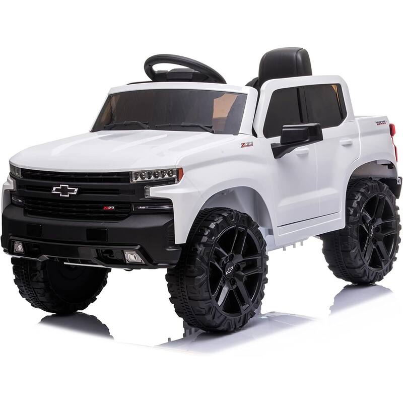12V Kids Ride on Truck,Electric Ride on Car - White
