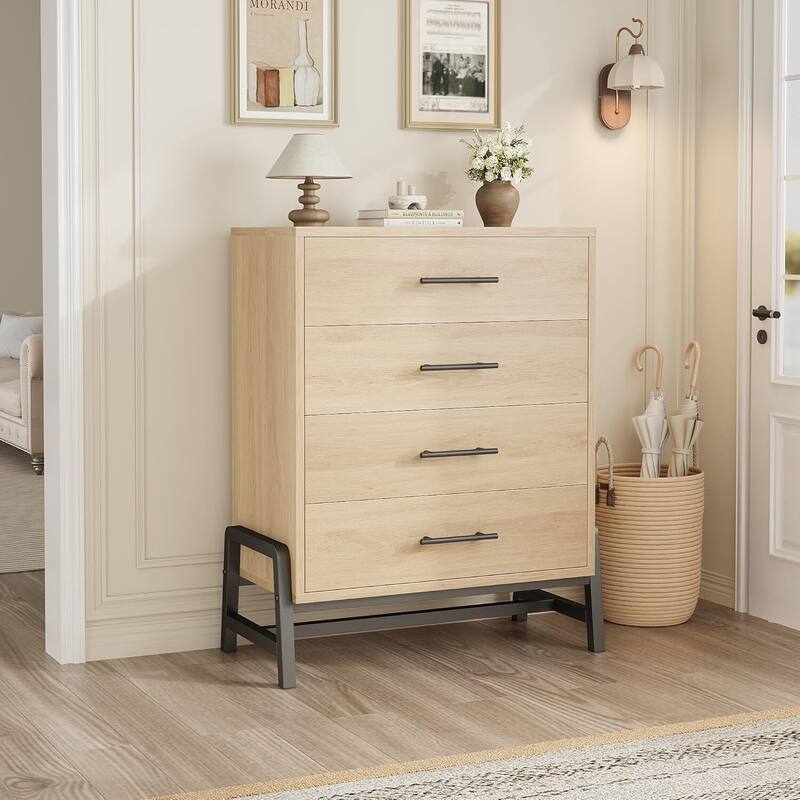 Modern 38.6'' 4 Drawer Dresser for Bedroom, Closet, Entryway