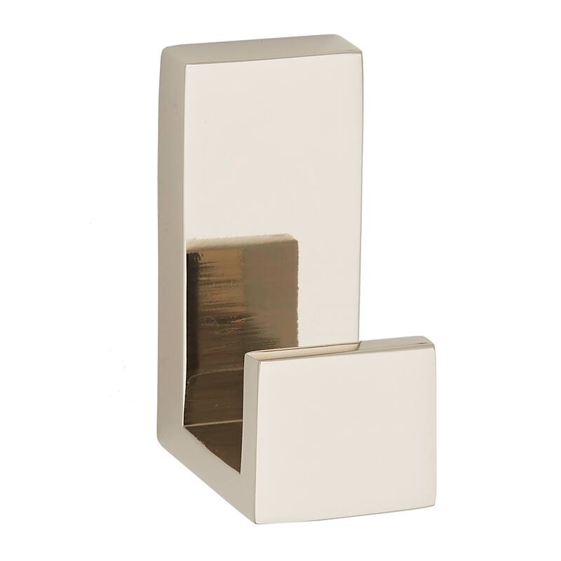 Alno A6482 Linear 1" Wide Solid Metal Modern Bathroom Robe Towel Hook - Polished Nickel