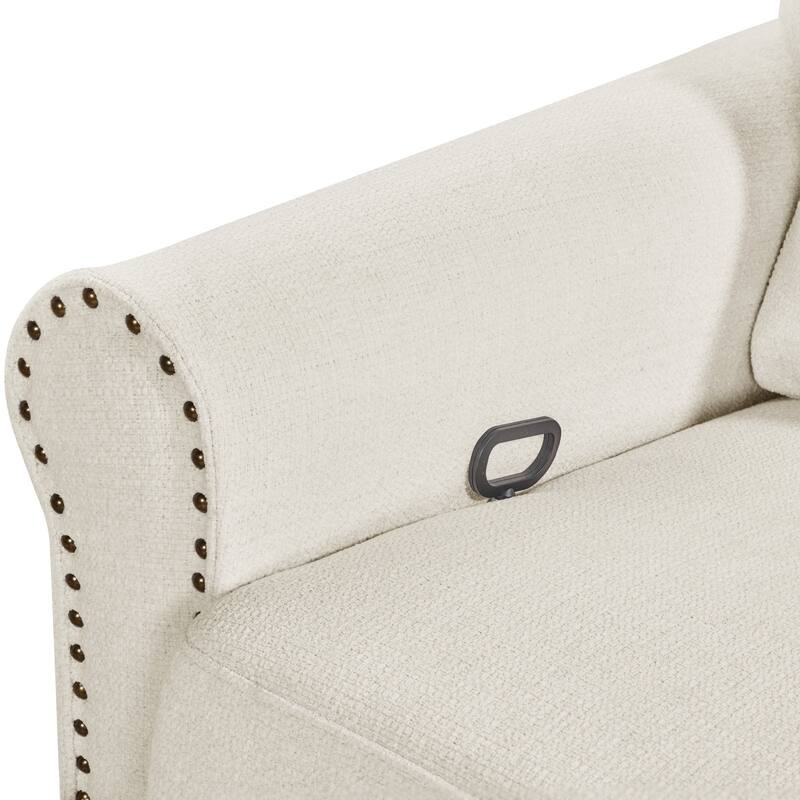 Heido 360 Degree Swivel Glider Manual Recliner Leisure Chair Set of 2