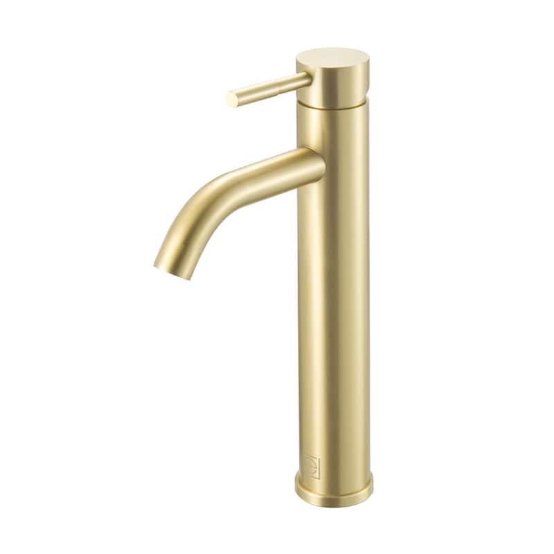 Elegant Lighting FAV-1007 Victor 1.5 GPM Vessel Single Hole Bathroom - Brushed Gold