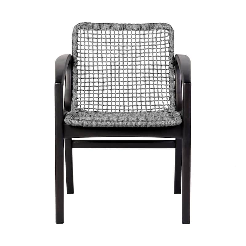 Black/Gray Other Upholstered Wood Frame Dining Chair, Sturdy Dining Chair for Dining Rooms - 22.75