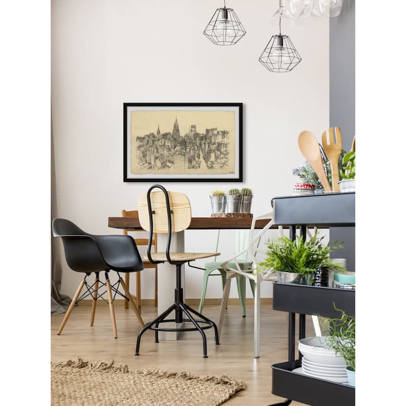 NYC Birds Eye View Framed Print