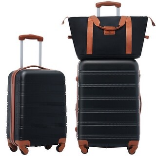 Hardshell Luggage Sets 2Pcs + Bag Spinner Suitcase with TSA Lock Lightweight 20