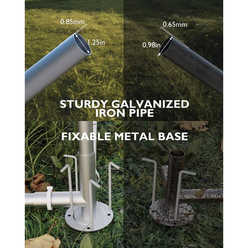 Large Metal Chicken Coop Outdoor Walk-in Poultry Cage