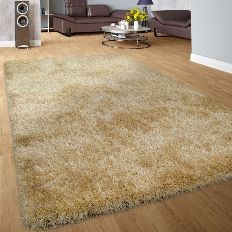 Soft Shag Rug For Bedroom & Living-Room Glossy Yarn