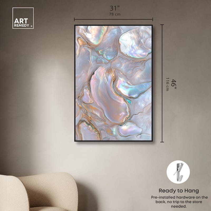 Fluid Preciousness III Canvas by Art Remedy