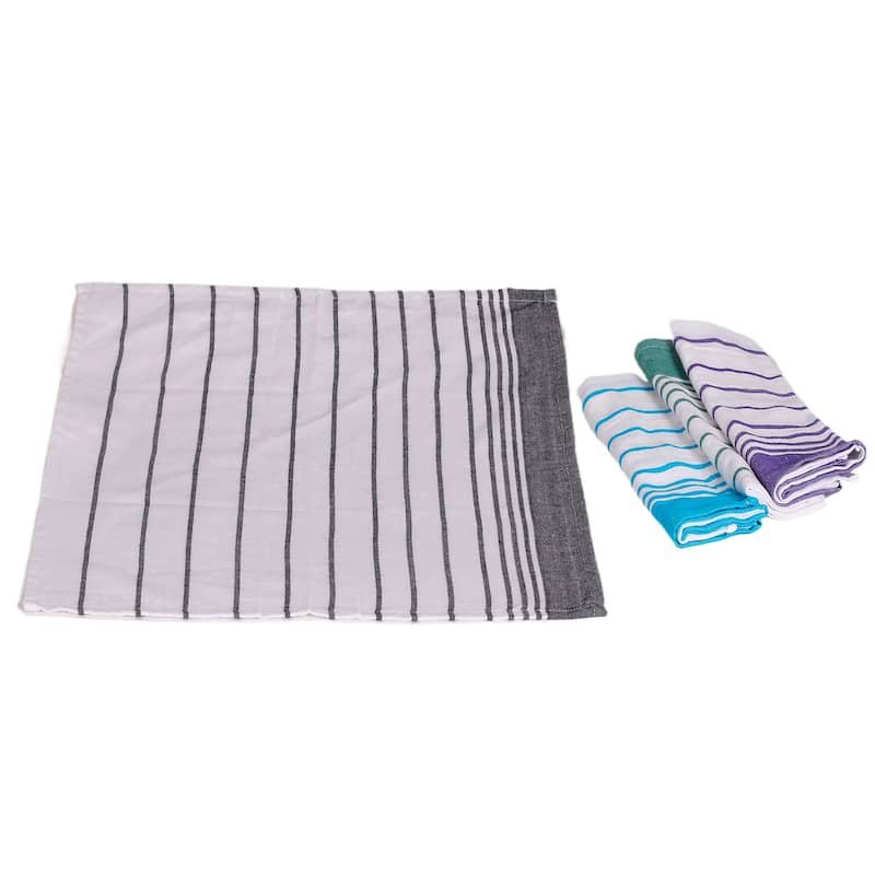 Novica Handmade Striped Meals Cotton Napkins (Set Of 4)