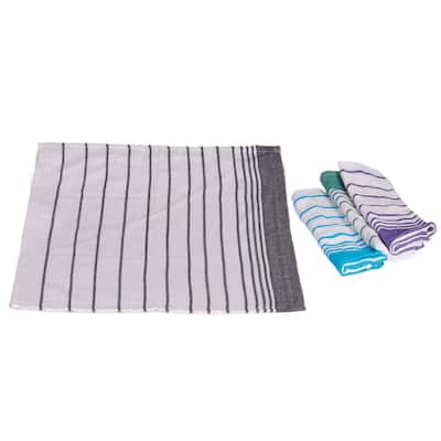 Novica Handmade Striped Meals Cotton Napkins (Set Of 4)
