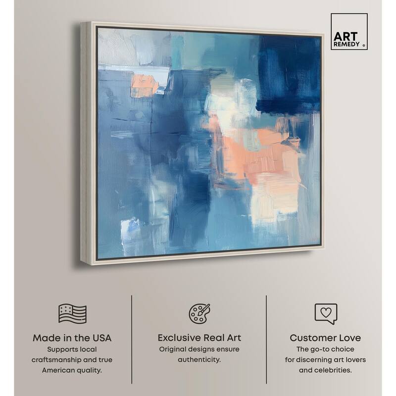 Whispering Blue II Canvas by Art Remedy