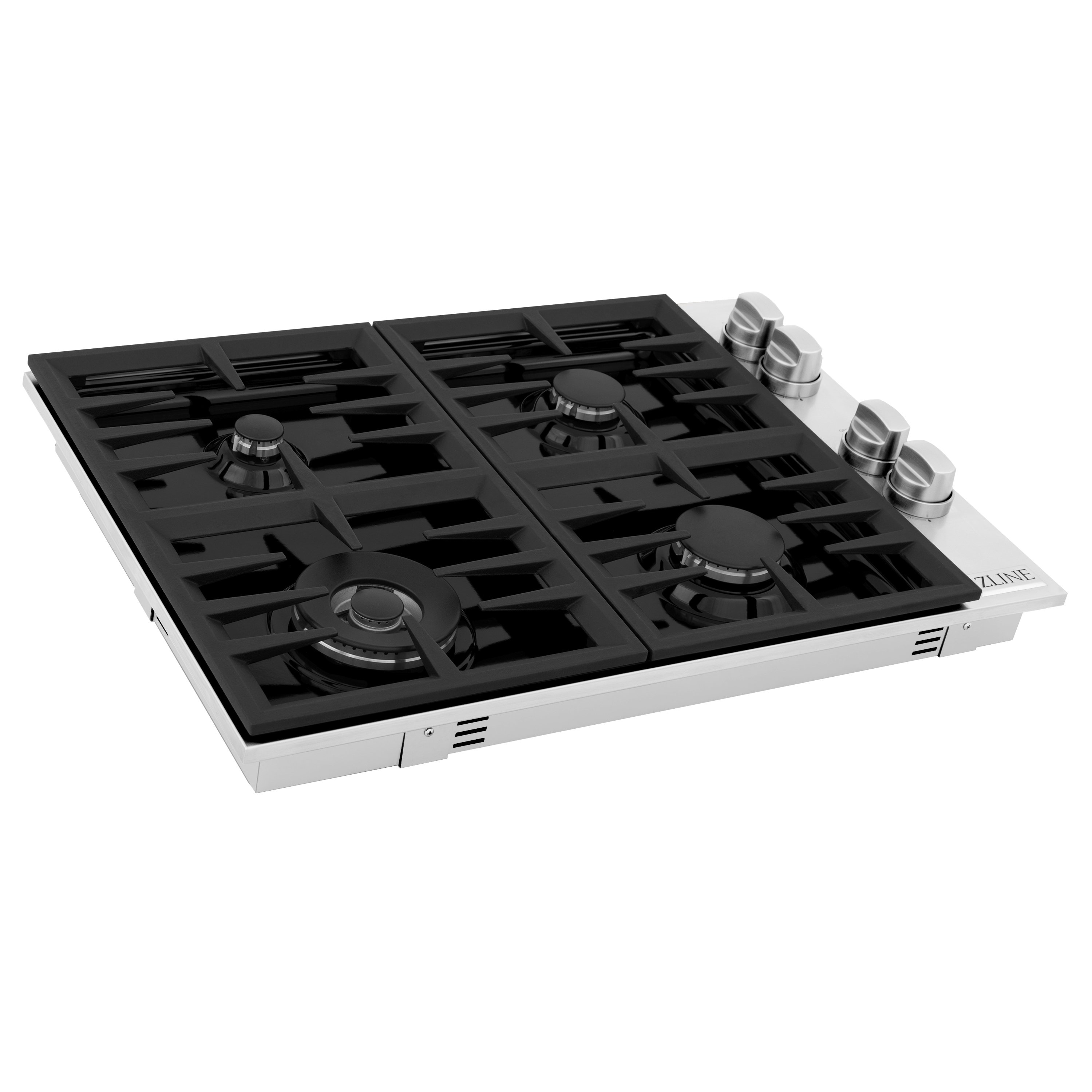 5 burner gas hob 75cm black