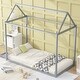 preview thumbnail 19 of 25, Twin Metal House Shape Platform Bed with House-Shaped Design