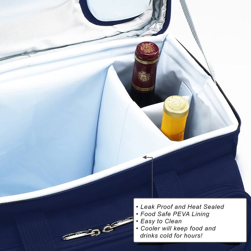 NCAA Georgia Tech Yellow Jackets Insulated Equipped Picnic Cooler for Four