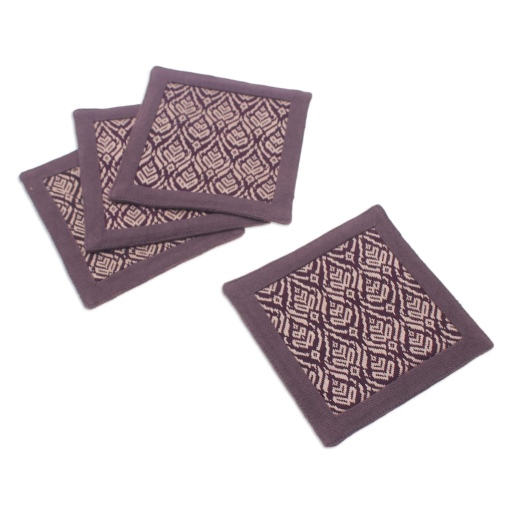 Novica Handmade Chocolate Sensations Cotton Coasters (Set Of 4)