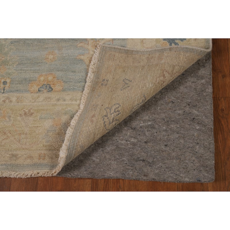 Vegetable Dye Oushak Turkish Runner Rug Hallway Handmade Wool Carpet - 5'3"x 16'0"