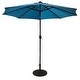 preview thumbnail 19 of 21, Sun-Ray 9' Round Solar Lighted Umbrella, Base Not Included