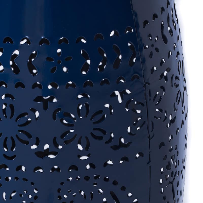 Christopher Knight Home Ruby Indoor/Outdoor 12-Inch Lace Cut Iron Side Table