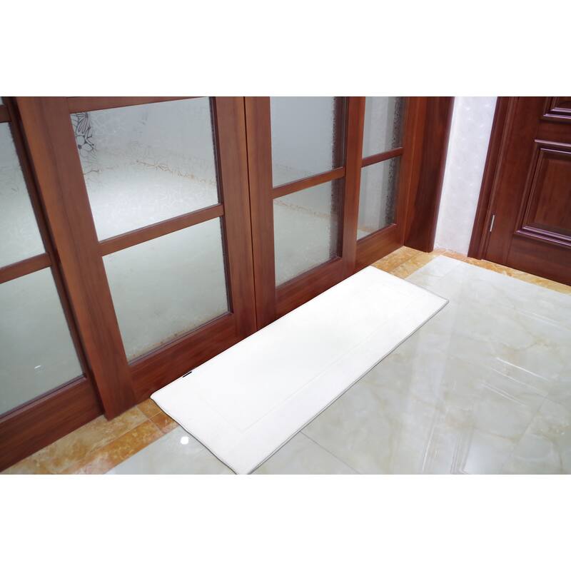 Ultra-Soft Extra-Thick Non-Slip Memory Foam Long Bath Runner Mat 2 ft x 5 ft