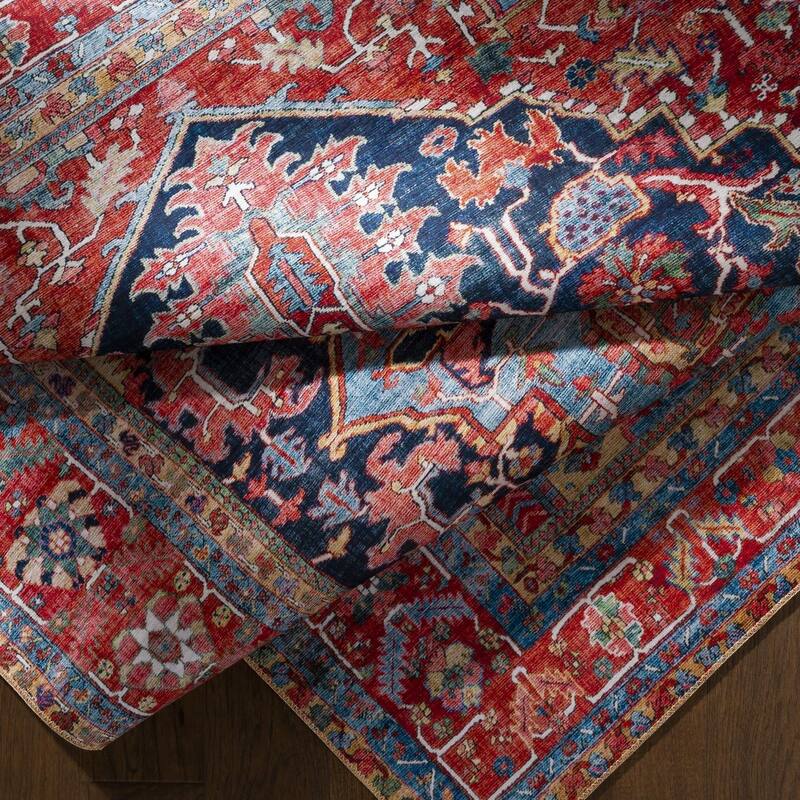 Livabliss Iris Traditional Medallion Printed Area Rug