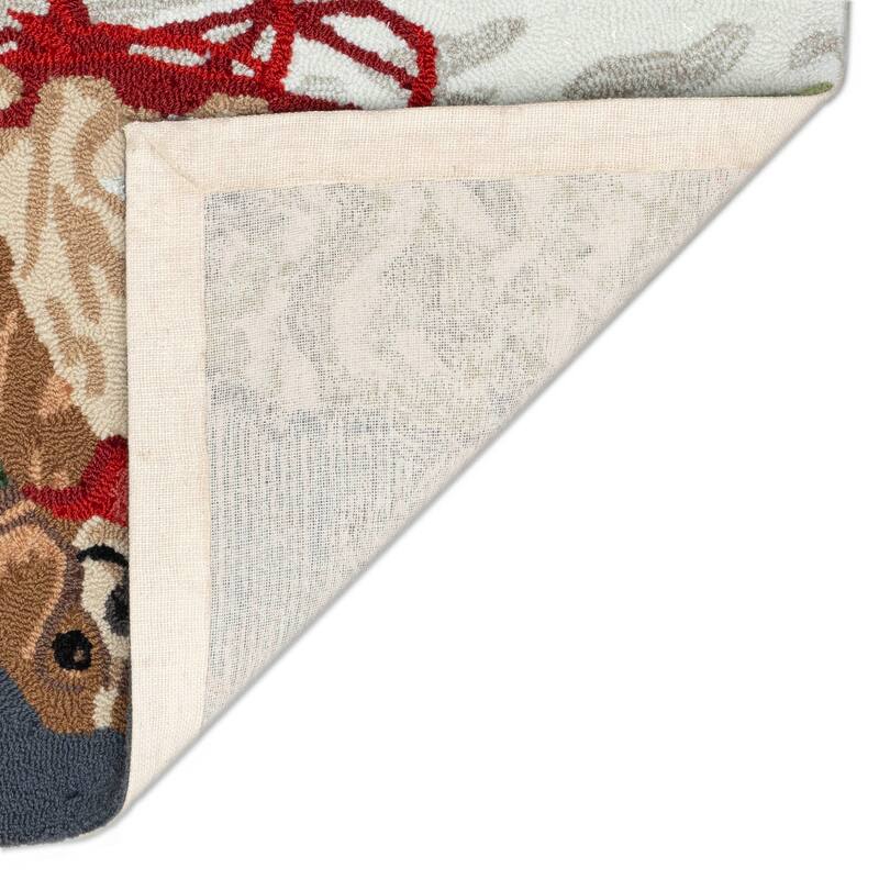 Liora Manne Frontporch Winter Sled Dog Indoor/Outdoor Area Rug