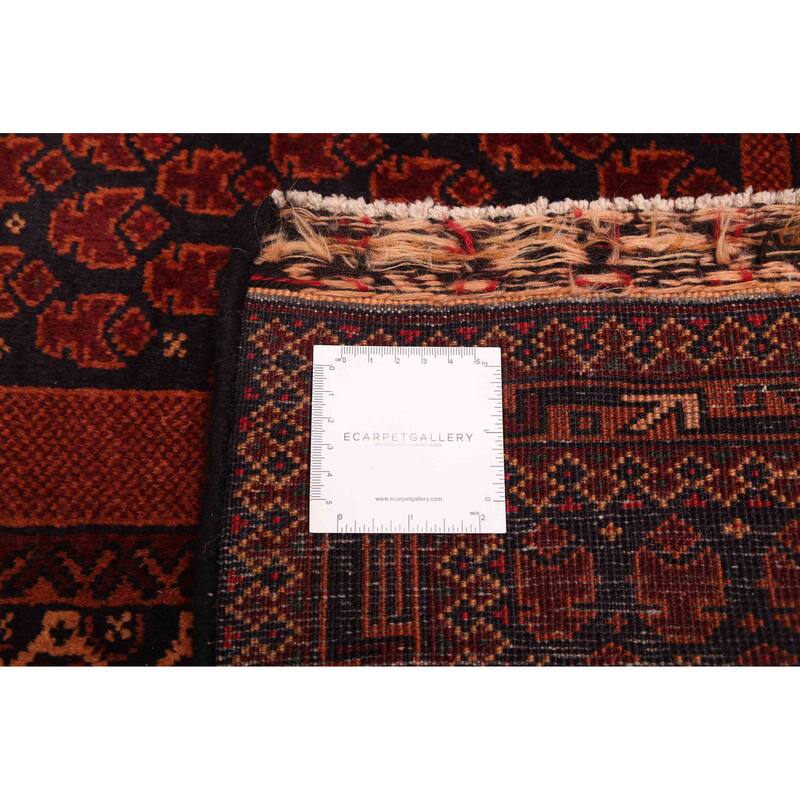 ECARPETGALLERY Hand-knotted Teimani Dark Navy Wool Rug - 3'2 x 5'3