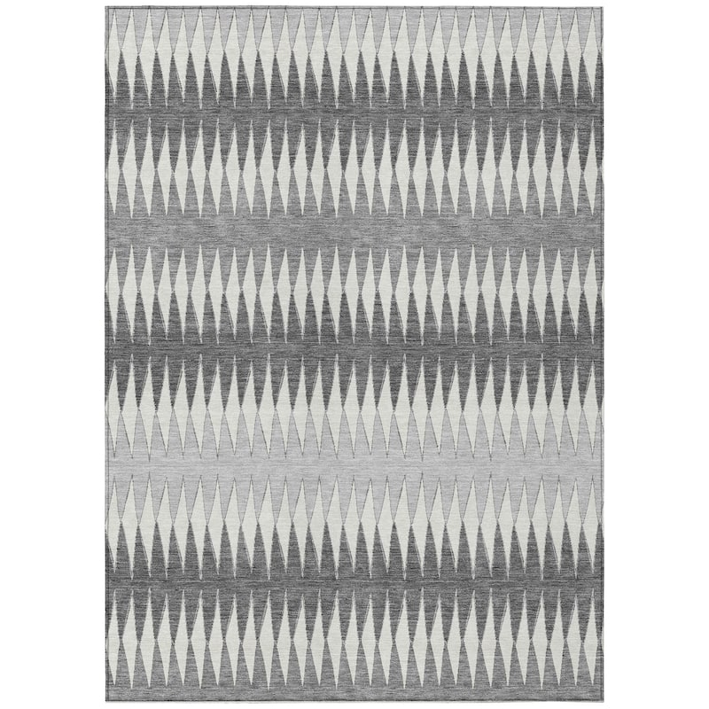 Machine Washable Indoor/ Outdoor Chantille Contemporary Rug