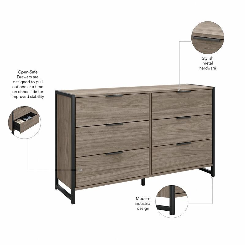 Atria 6 Drawer Dresser by Bush Furniture