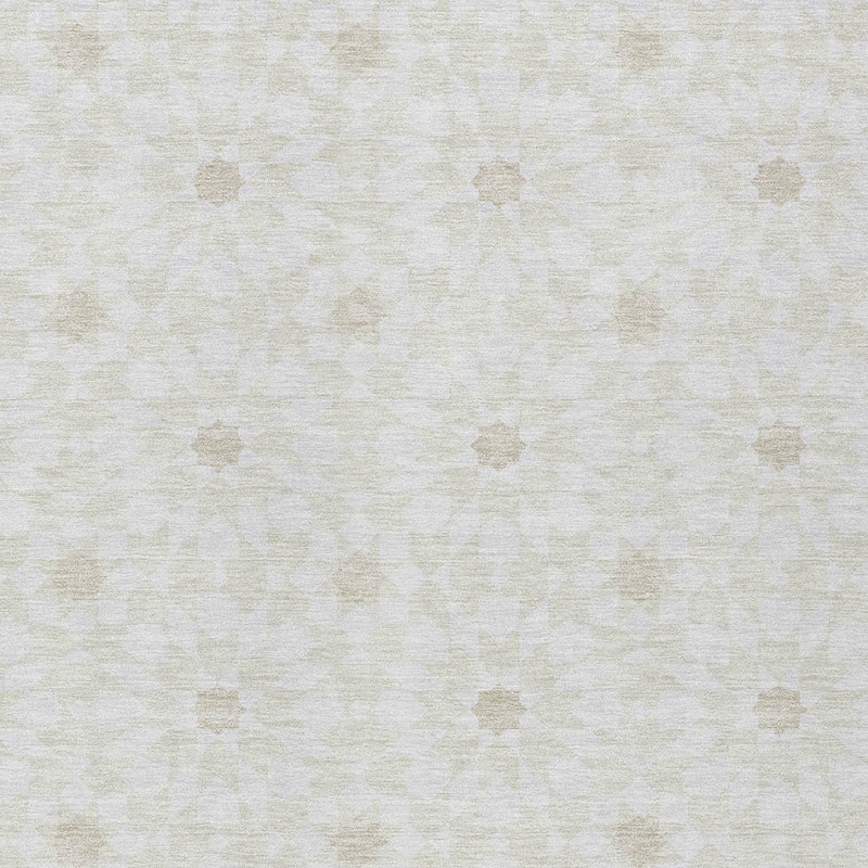 HomeRoots Floral Medallion Transitional Rectangle Outdoor Rug