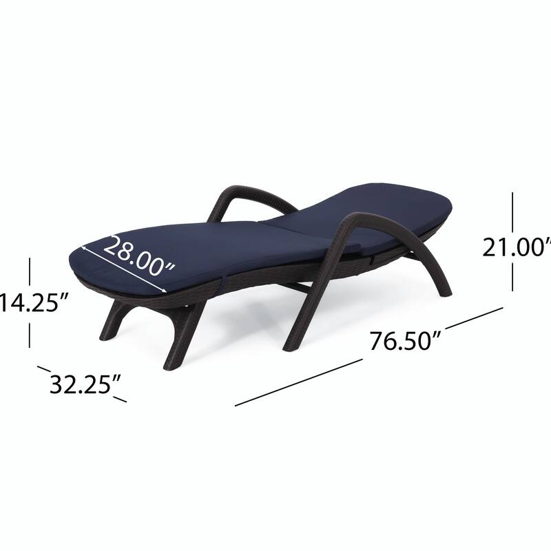 rgonomic Outdoor Chair with Wicker Texture - Durable, Comfortable Cushion, Stable Design