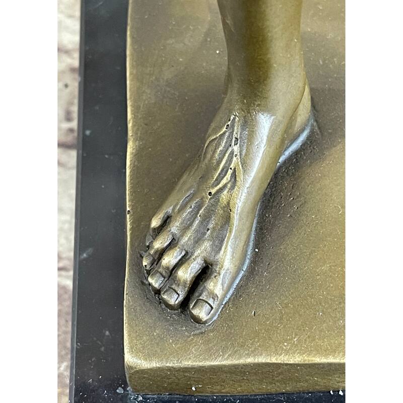 Bodybuilder Muscle Man Fitness Model Mr Universe Athlete Bronze Statue Sculpture Trophy 21 Inches X 10 Inches