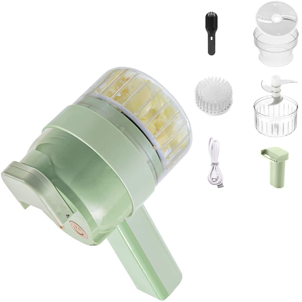 Handheld Mini Electric Vegetable Cutter Set Multi-function Food Processor For Garlic Pepper Chili Meat
