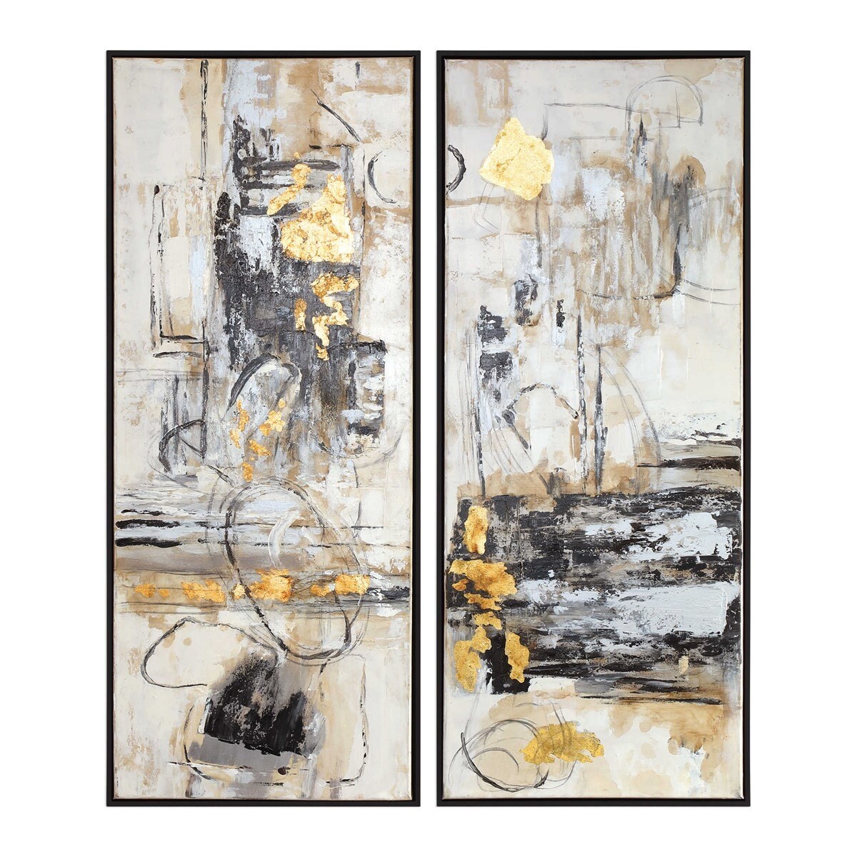 Shop Set Of 2 Life Scenes Abstract Wall Art Decor 51 N A On