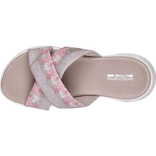 Shop Skechers Womens On The Go 600 Monarch Slide Sandal