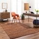 preview thumbnail 10 of 25, Mendoza Modern Stripe Area Rug Rust/Brown - 2' 3" x 3' 9"