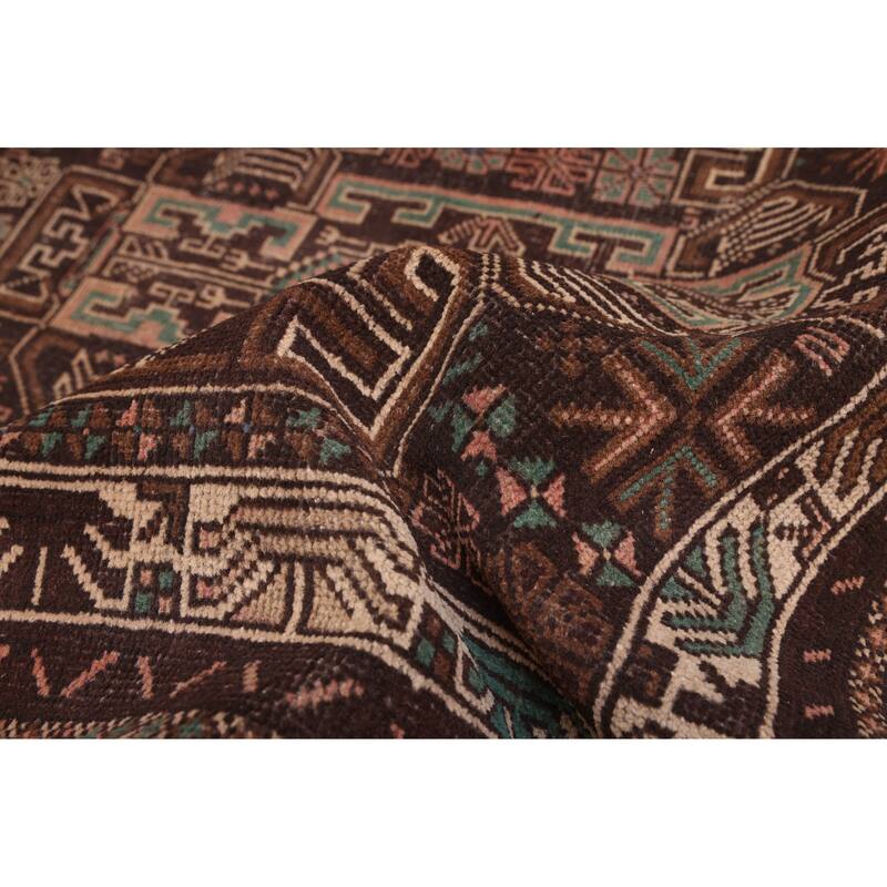 ECARPETGALLERY Hand-knotted Teimani Brown Wool Rug - 3'7 x 5'8