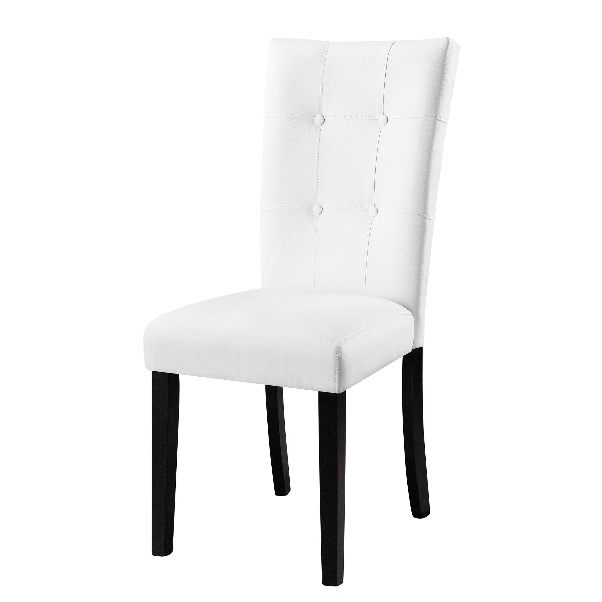 Thomason White and Black Tufted Back Parson Chairs Set of 2