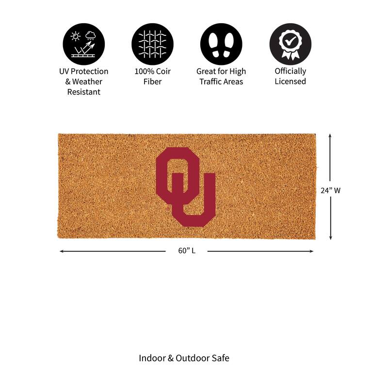 University of Oklahoma Full Color Indoor/Outdoor Coir Mat