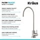 preview thumbnail 132 of 139, Kraus Britt Commercial 3-Function 1-Handle Pulldown Kitchen Faucet