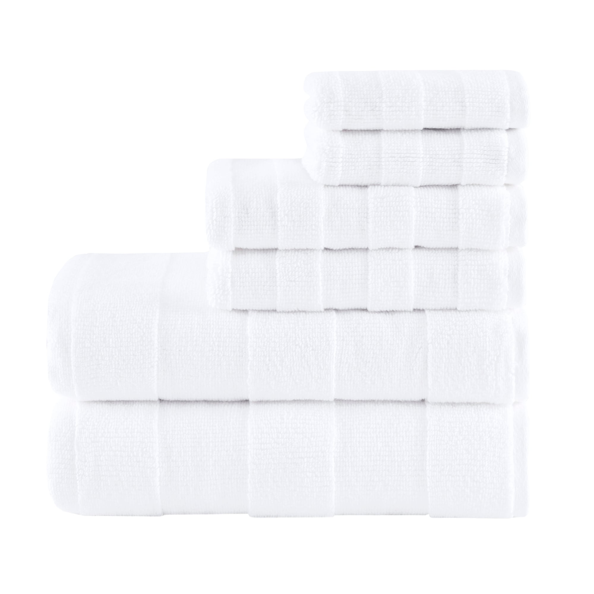 Madison Park Signature Parker Antimicrobial Textured Solid Stripe 600GSM  Cotton Bath Towel 6PC Set - JCPenney