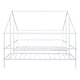 preview thumbnail 7 of 18, Twin Size Metal House Beds with Built-in Table